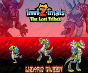 yapboz Lizard Queen, son gelişmeler. Invizimals The Lost Tribes. Güzel ve akıllı sürüngenler Kraliçesi